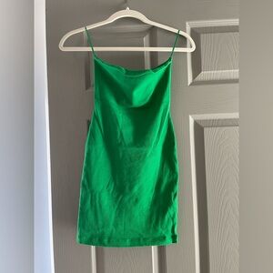 Zara Strapless Green Dress